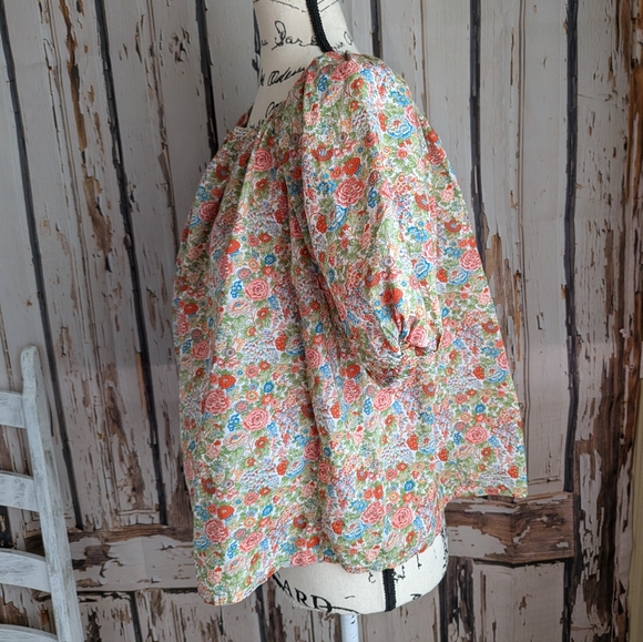 Roller Rabbit Floral Multicolor Top - Picture 4 of 12